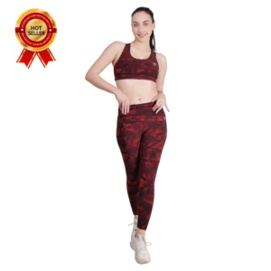 Women's Yoga Set 2-Piece - Light Brown Thulian | Workout Outfit, Activewear Matching Set