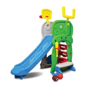 Activity Clubhouse Slide and Sports Playset for Kids (ACH-001)