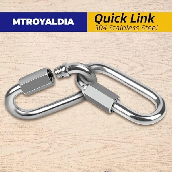10 PCS 1.6 Inch Quick Link, Heavy Duty Chain Link, 304 Stainless Steel ...