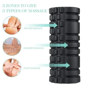 Alpha Fitness 33cms Foam Roller for Pre & Post Workout Sessions, Deep Tissue Massage, Relief from Muscle Pain