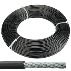 Gym Machine Steel Wire Rope (6mm Thick, 5 Meters Long) – PU Coated High-Tensile Replacement Cable for Home and Professional Cable Machines