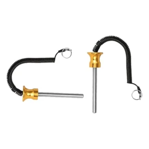 (Pack of 2) Pin, Tensile - Magnetic Universal Weight Stack Replacement SELECTOR Key - Size: Dia 8 MM 100 MM Locking Space | Gold Anodized Aluminum Knob Size Option (8 * 100MM)