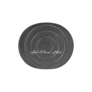 Heavy Duty Oval Rubber Feet for Gym Equipment - Anti-Vibration Floor Protector Pads & End Caps (Set of 4)