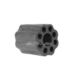 Heavy Duty Scalloped Rubber Bumper for Gym Equipment - 8-Hole Shock Absorber & Anti-Vibration Spacer