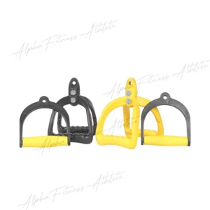Ergonomic Gym Cable Handle Attachment, Single- Dual Grip Stirrup Handle for Lat Pulldown and Row Machine