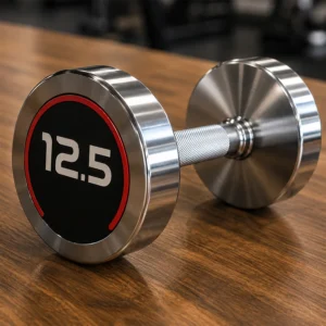 IRON DUMBBELL | RUBBER LOGO | METAL LOGO | NEW DESIGN RUBBER LOGO | (32mm Straight Grip)