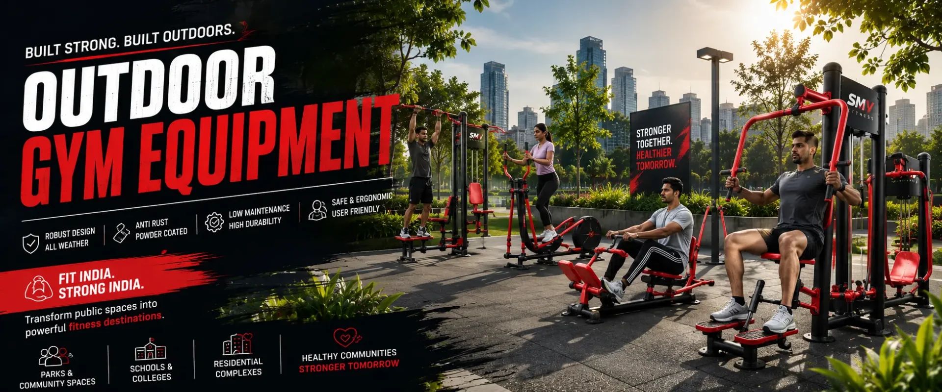 Outdoor gym equipment Hero